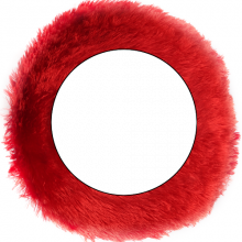 Fur Circle Cushion 